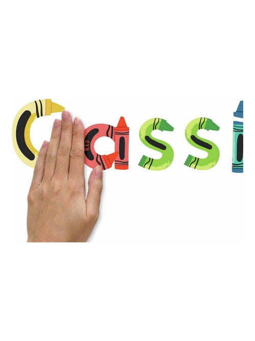 Stickers Muraux de A à Z Alphabet sous forme de Crayon - Kiabi