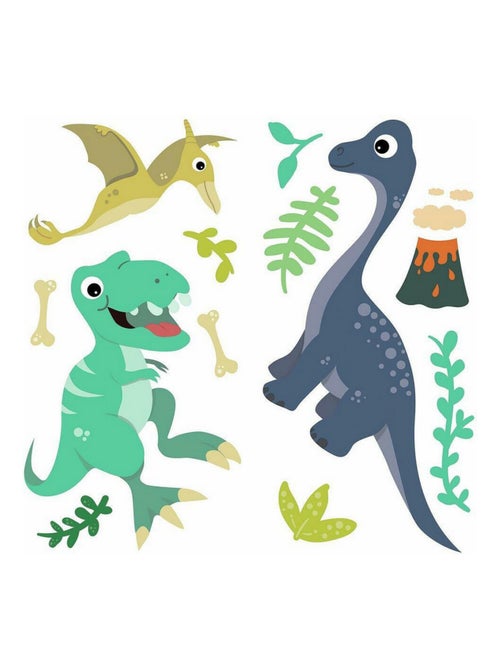 Stickers Muraux Dinosaures amusants - Kiabi