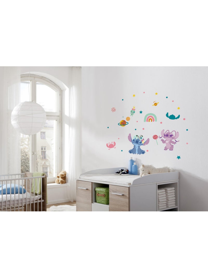 Stickers muraux Disney - Le monde de Stitch - 50x70 cm Multicolore - Kiabi