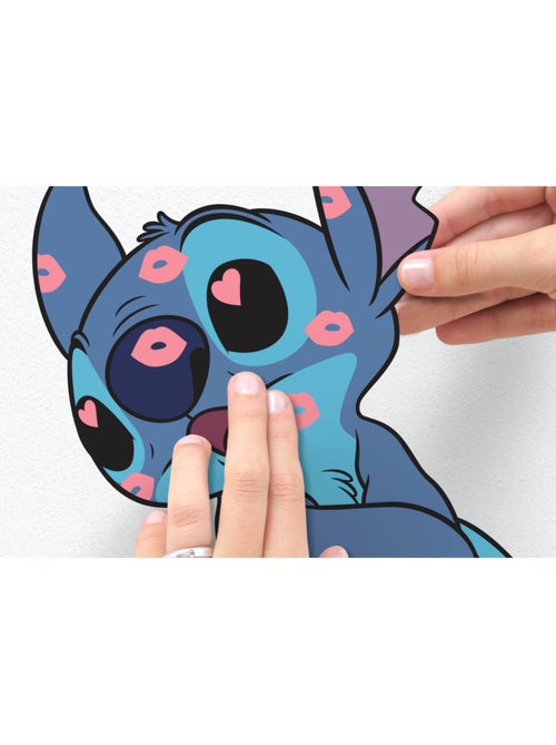 Stickers muraux Disney - Stitch et Angels en amoureux - 50x70 cm - Kiabi