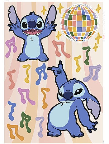Stickers muraux Disney - Stitch musique - 50x70 cm