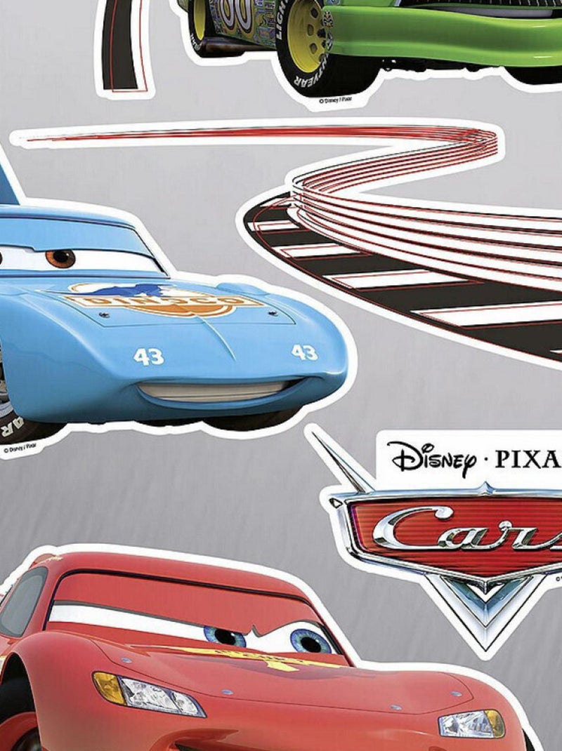 Stickers Muraux Disney Cars Flash Mc Queen et ses amis 50x70cm Multicolore - Kiabi