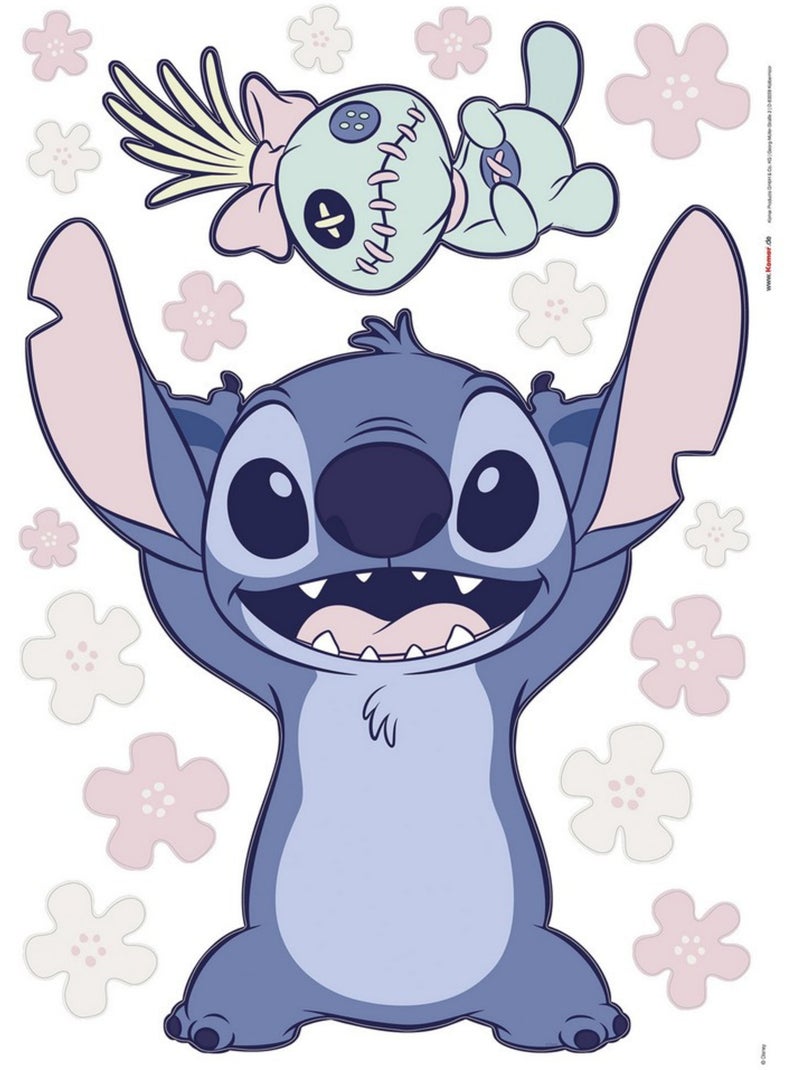 Stickers muraux Disney Lilo et Stitch - Taille réelle Multicolore - Kiabi