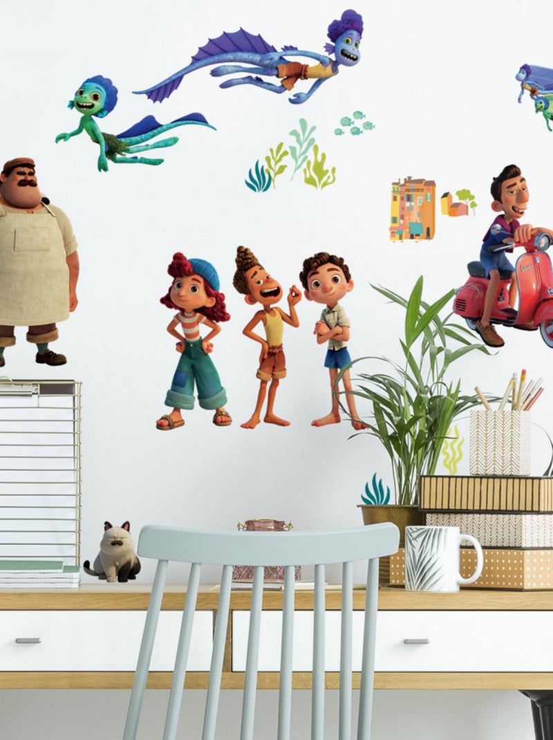 Stickers Muraux Disney Luca et ses amis Multicolore - Kiabi