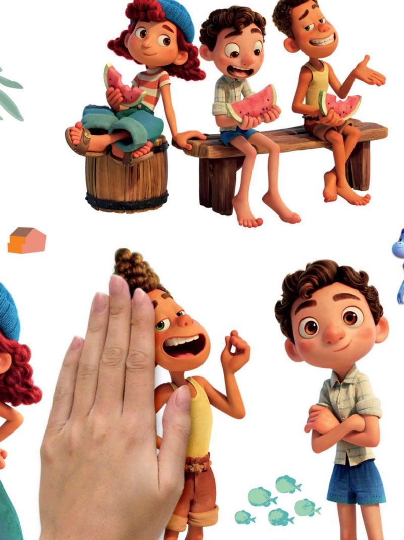 Stickers Muraux Disney Luca et ses amis Multicolore - Kiabi