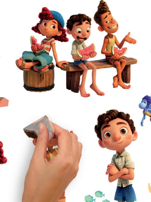 Stickers Muraux Disney Luca et ses amis - Kiabi