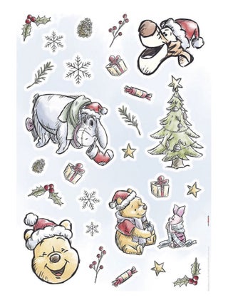 Stickers Muraux Disney Winnie l'Ourson Noël -Winnie Pooh Christmas-