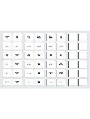 Stickers Muraux Etiquettes garde-manger personnalisables