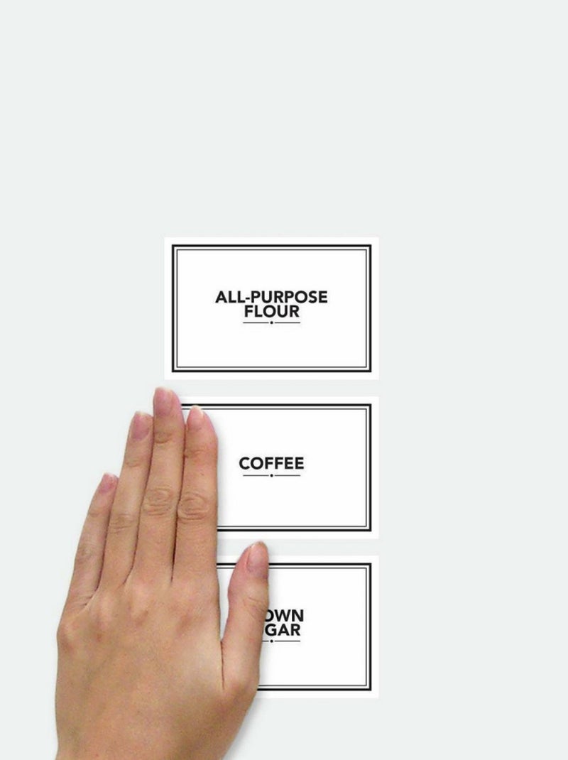 Stickers Muraux Etiquettes garde-manger personnalisables Blanc - Kiabi