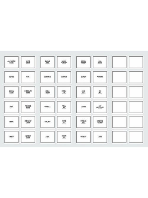 Stickers Muraux Etiquettes garde-manger personnalisables - Kiabi