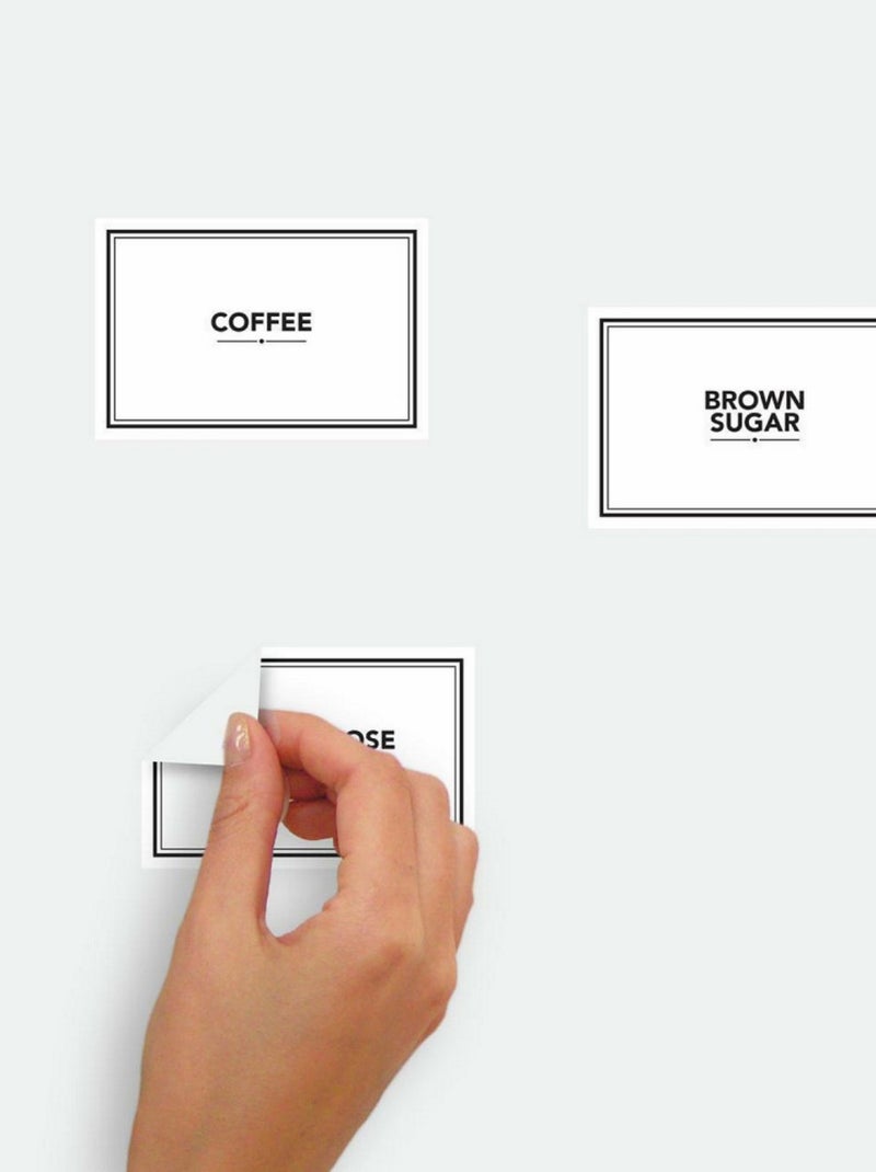 Stickers Muraux Etiquettes garde-manger personnalisables Blanc - Kiabi