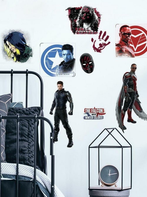 Stickers Muraux Falcon et le Soldat de l'Hiver Marvel - Kiabi