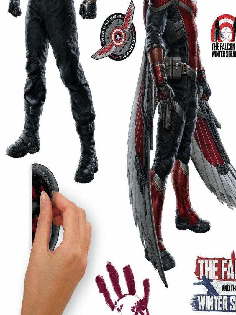 Stickers Muraux Falcon et le Soldat de l'Hiver Marvel Multicolore - Kiabi
