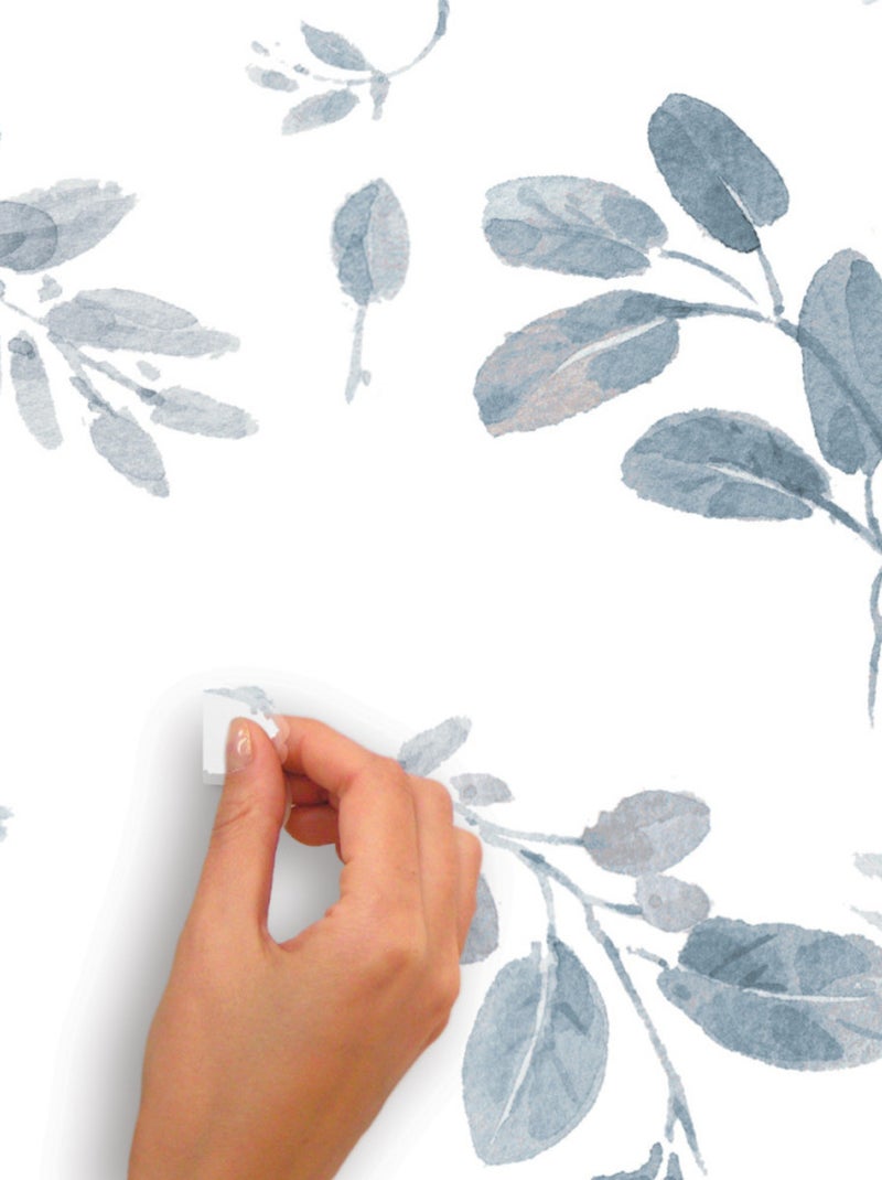 Stickers Muraux Feuilles Dansantes Bleu - Kiabi