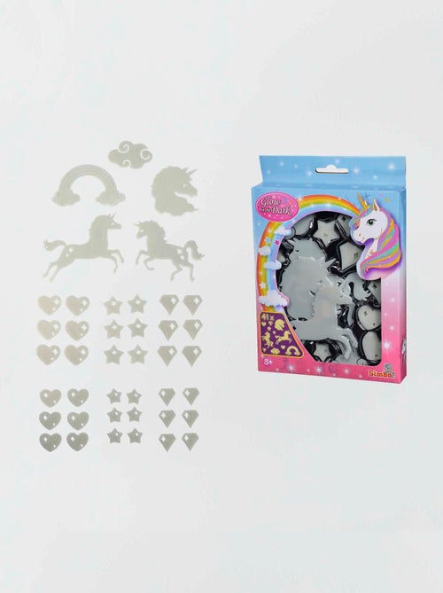 Stickers muraux fluorescents 'Licorne' - Kiabi