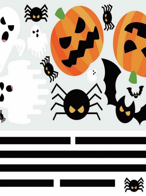 Stickers Muraux géant Halloween Phosphorescent - Kiabi