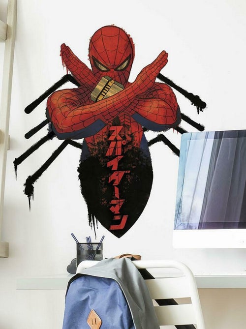 Stickers Muraux Géant Marvel Spider Man Japon - Kiabi