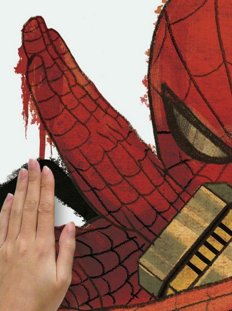 Stickers Muraux Géant Marvel Spider Man Japon Rouge - Kiabi