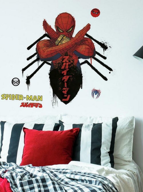 Stickers Muraux Géant Marvel Spider Man Japon - Kiabi