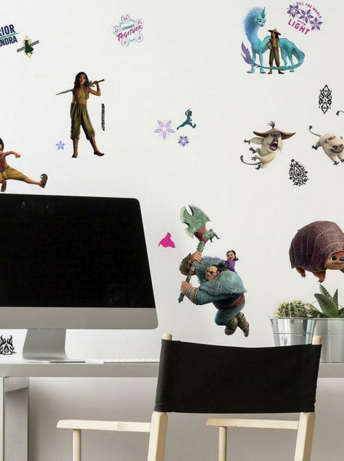 Stickers muraux géant Raya et le dernier Dragon et Kumandra - Kiabi