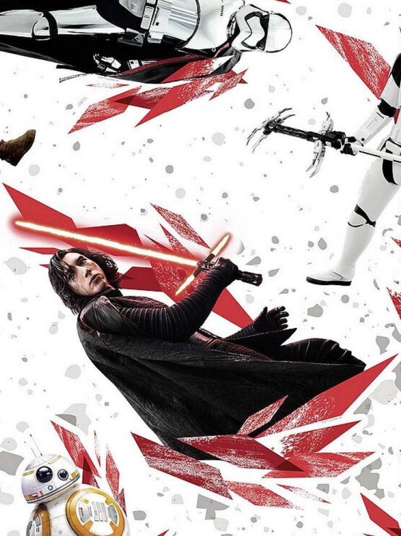Stickers muraux géants -Star Wars The Last Jedi- Multicolore - Kiabi