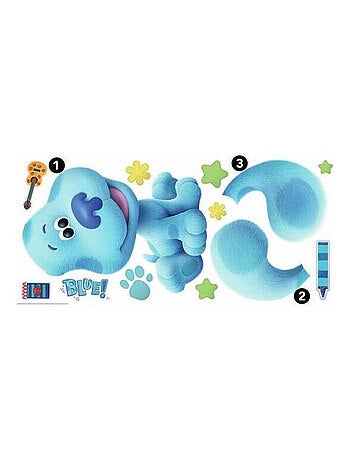 Stickers muraux géants Blue's Clues Nickelodeon