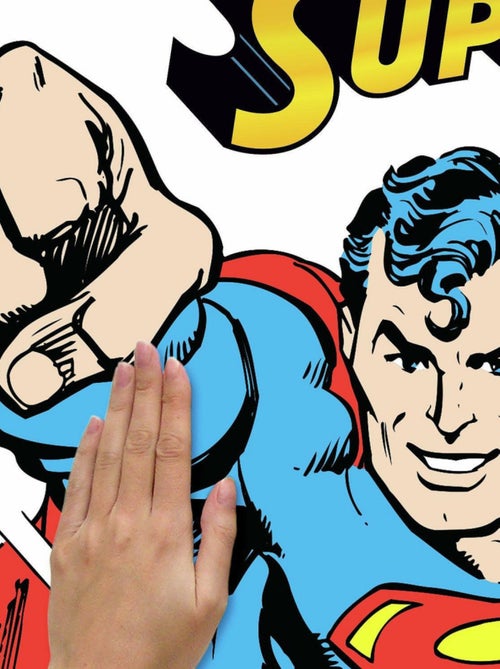 Stickers muraux géants DC Superman avec lettres de l'alphabet - Kiabi