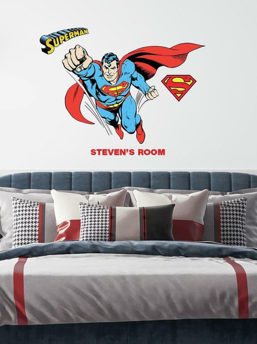 Stickers muraux géants DC Superman avec lettres de l'alphabet - Kiabi