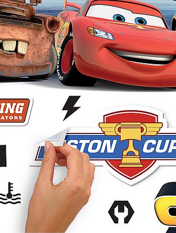 Stickers Muraux Géants Disney Cars - Avec les Lettres de l'Alphabet