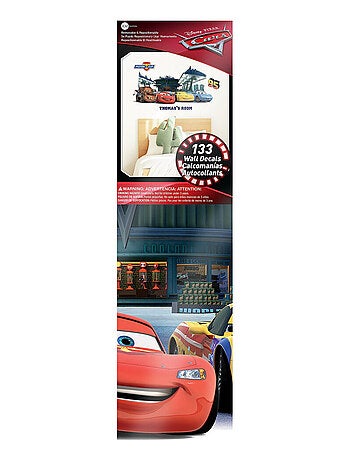 Stickers Muraux Géants Disney Cars - Avec les Lettres de l'Alphabet