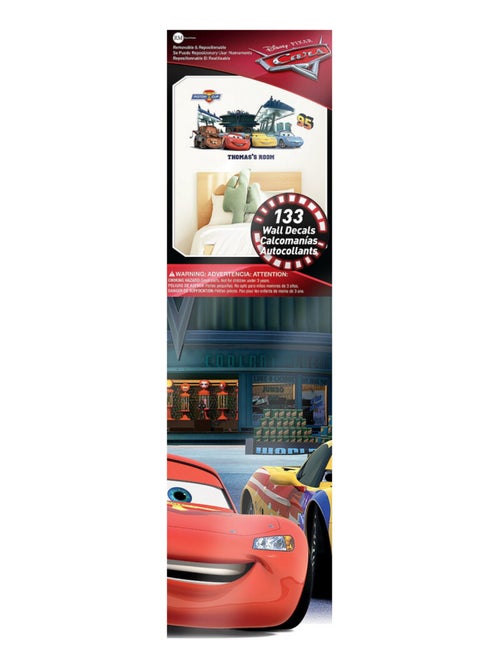 Stickers Muraux Géants Disney Cars - Avec les Lettres de l'Alphabet - Kiabi