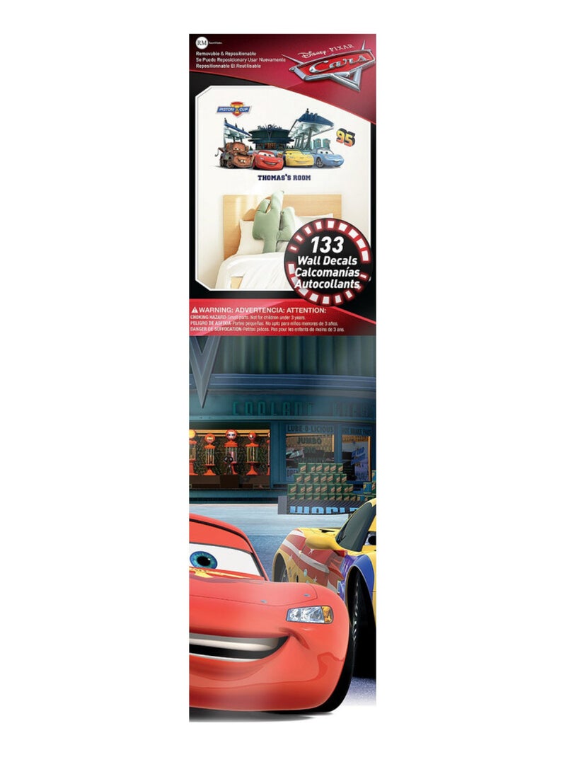 Stickers Muraux Géants Disney Cars - Avec les Lettres de l'Alphabet Multicolore - Kiabi
