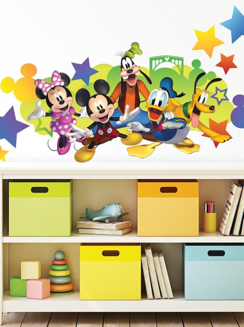 Stickers Muraux Géants Disney Mickey et lettres de l'alphabet - Kiabi