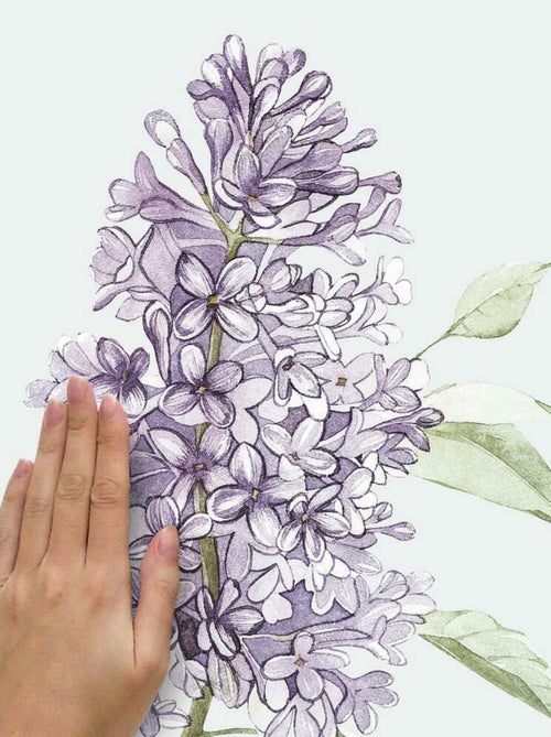 Stickers muraux géants Fleurs de Lilas - Kiabi