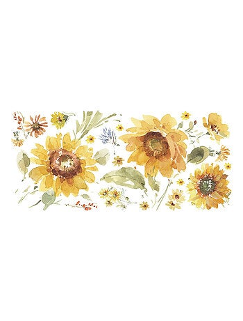 Stickers Muraux Géants Lisa Audit Fleur de Tournesol