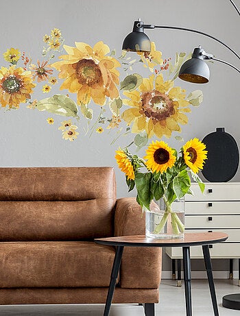 Stickers Muraux Géants Lisa Audit Fleur de Tournesol