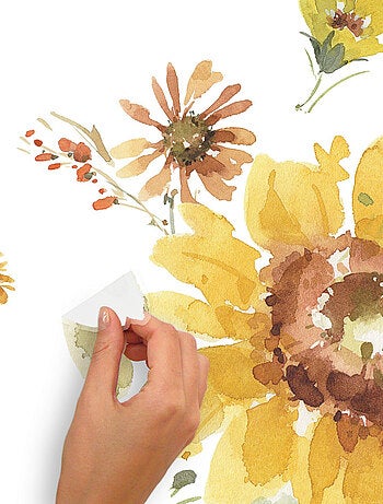 Stickers Muraux Géants Lisa Audit Fleur de Tournesol