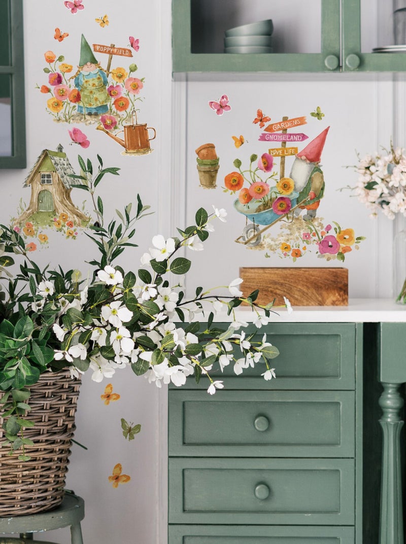 Stickers Muraux Géants Lisa Audit Nains de Jardin Multicolore - Kiabi