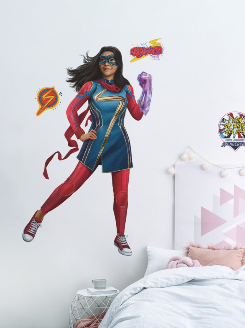Stickers Muraux Géants Miss Marvel Multicolore - Kiabi