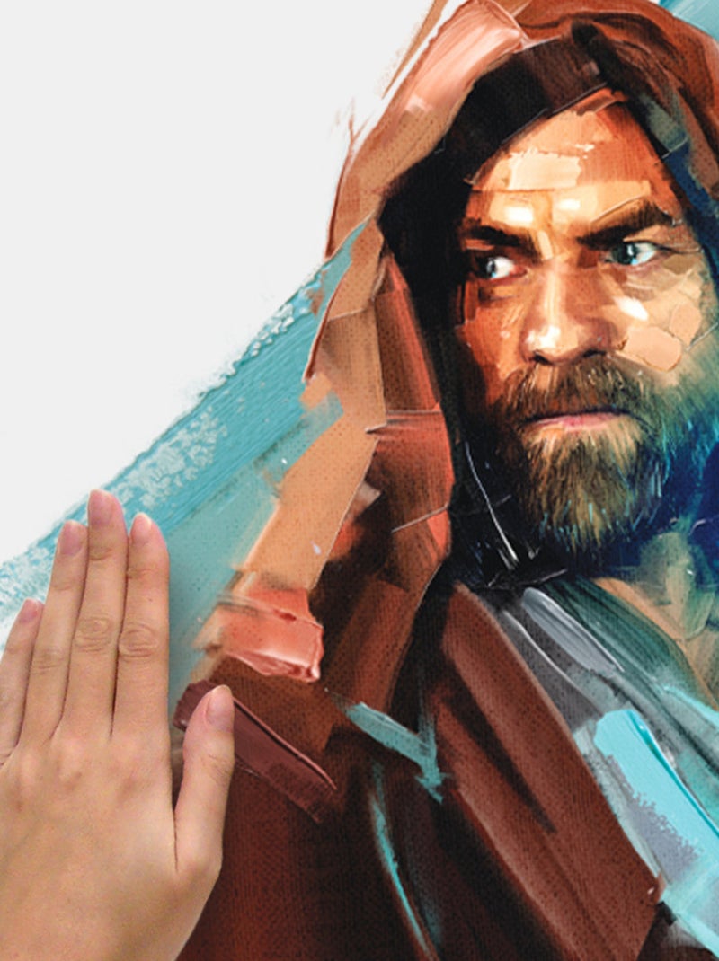 Stickers Muraux Géants Obi Wan Kenobi Peint - Star Wars Multicolore - Kiabi