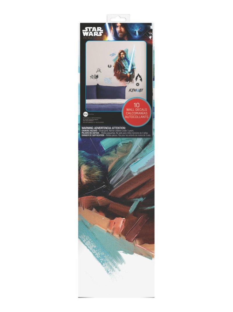 Stickers Muraux Géants Obi Wan Kenobi Peint - Star Wars Multicolore - Kiabi