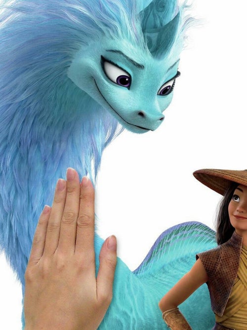 Stickers muraux Géants Raya et Le Dernier Dragon Personnalisable - Kiabi