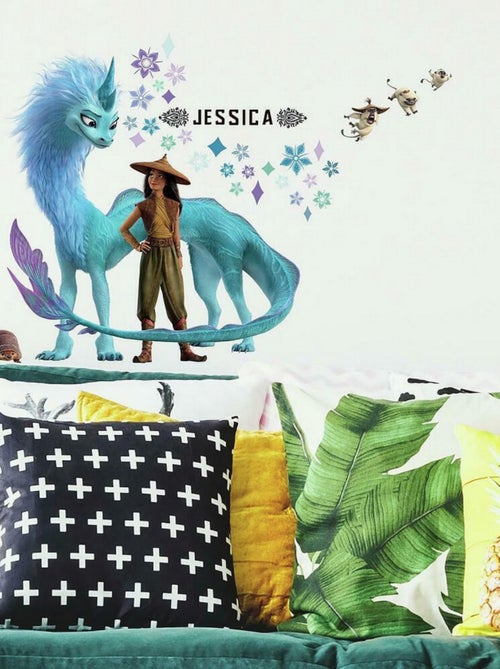 Stickers muraux Géants Raya et Le Dernier Dragon Personnalisable - Kiabi