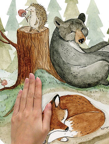 Stickers Muraux Géants Renard et Amis