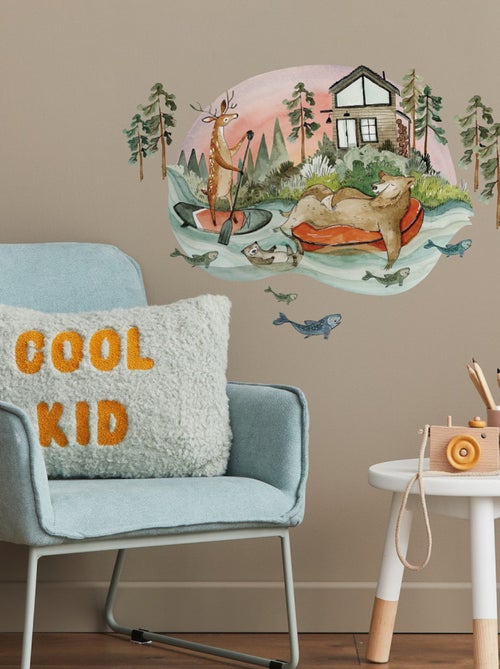 Stickers Muraux Géants Rivière Paisible et Amis - Kiabi