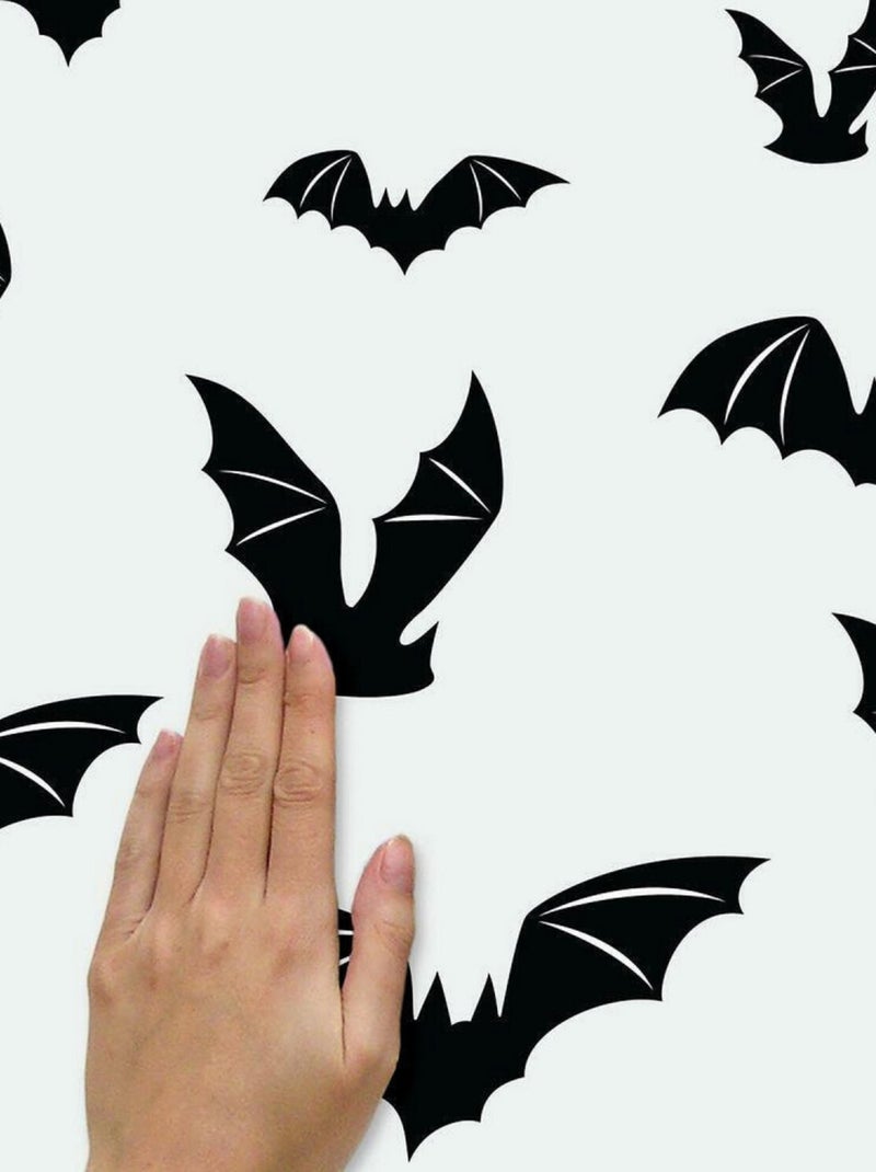 Stickers Muraux Halloween Chauve-Souris Noir Noir - Kiabi