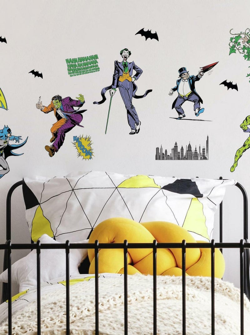 Stickers muraux Les Méchants de Batman DC Multicolore - Kiabi