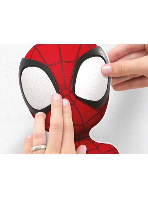 Stickers Muraux Marvel - Spidey accompagnée de Spin et Gost spider ses meilleures amies - 50x70 cm - Kiabi