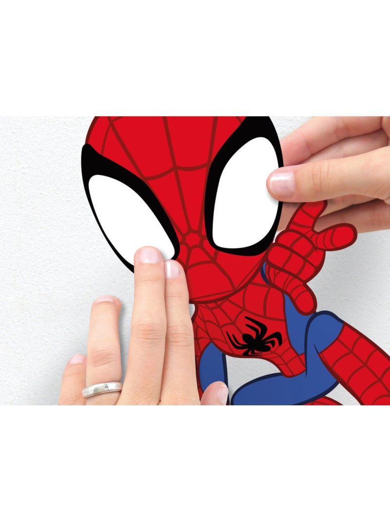 Stickers Muraux Marvel - Spidey et son groupe de pouvoir avec Iron man, Black panther et Hulk  - 50x Multicolore - Kiabi