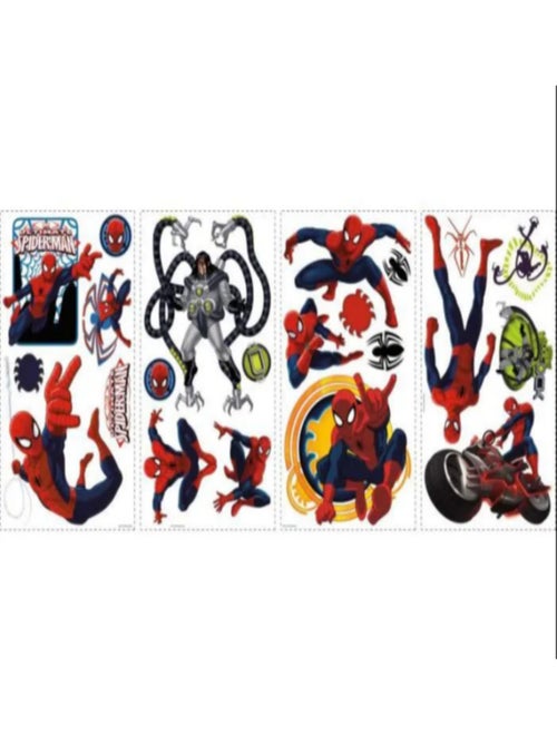 Stickers Muraux Marvel Spiderman 22.9 cm x 44.1cm - Kiabi